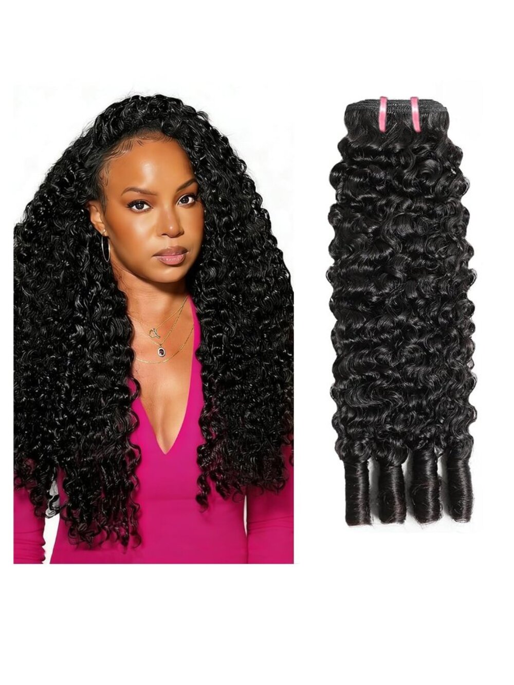 NEW 16A 18" Burmese Curly Human Virgin Hair Bundle Spiral Curls Real Extensions